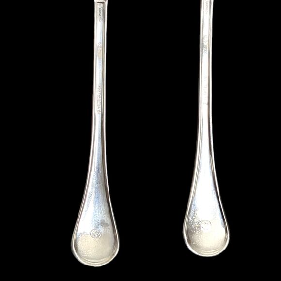 Pfaltzgraff STURBRIDGE 18/0 stainless SERVING SPOONS 6 3/4" Lot of 2 RETIRED - Picture 7 of 9